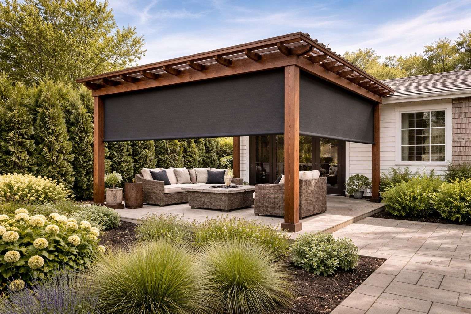 Pergola Privacy Screens